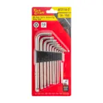 10PC TORX-SECURITY SET T9-T50 CR-V CARDED