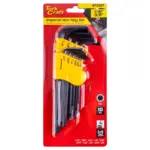 10PC HEX L-WRENCH SET IMPERIAL 1/16 5/64 3/32 1/8 5/32 3/16 7/32 1/4 - Image 2