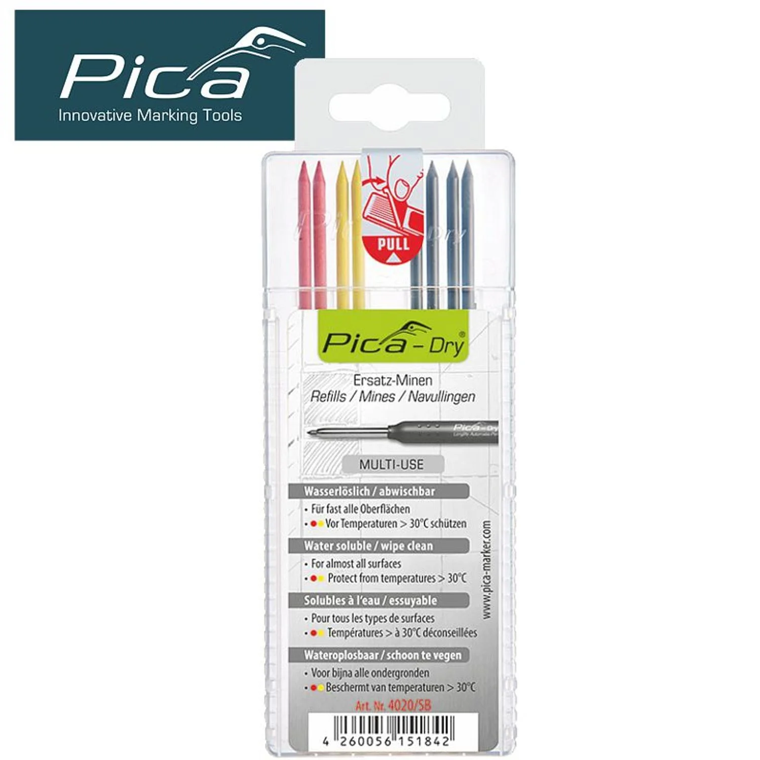 PICA4020-SB.webp PICA DRY REFILL 8PC SET BASIC IN BLISTER - Image 1