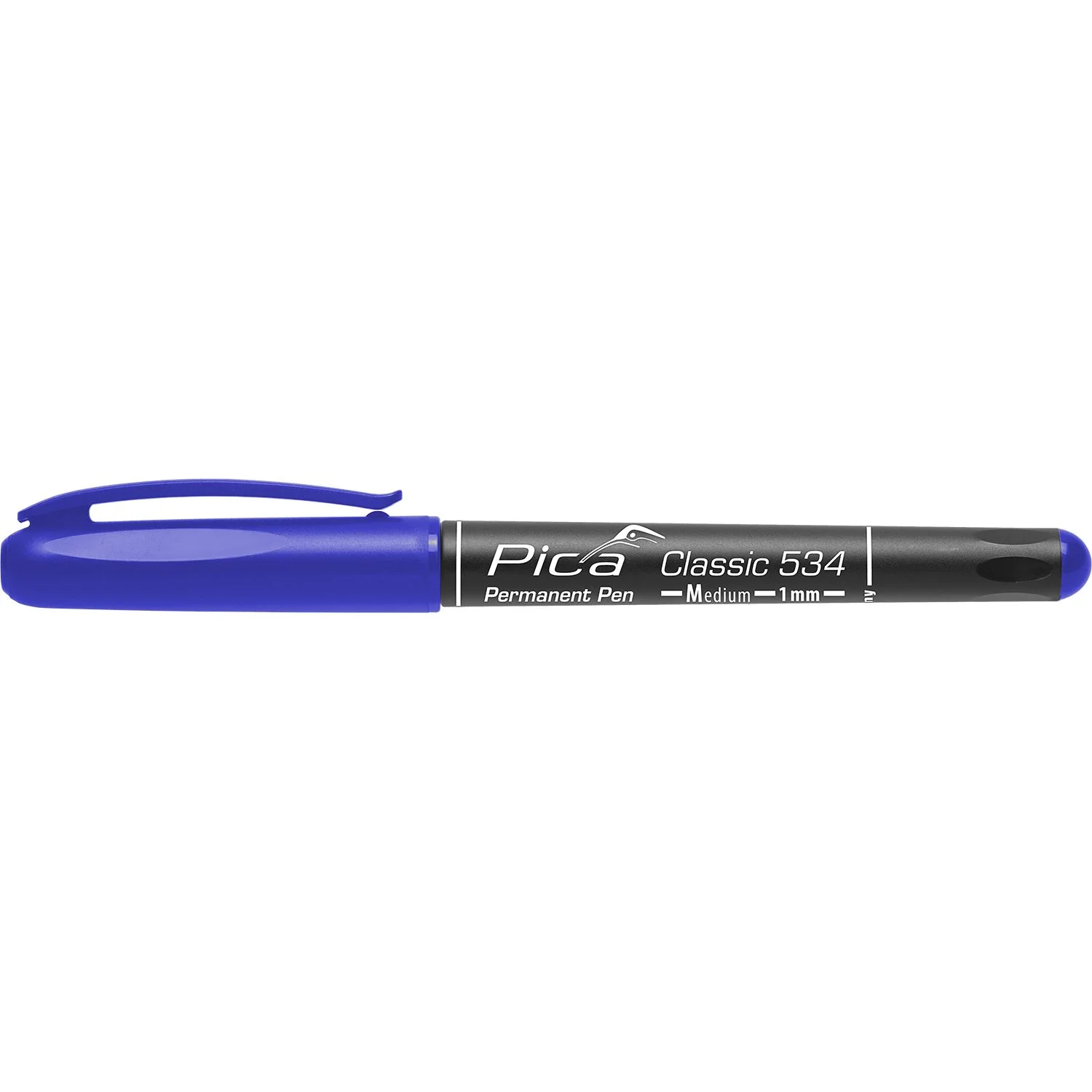 PICA534-41.webp PERMANENT PEN BLUE MEDIUM TIP 1MM - Image 1