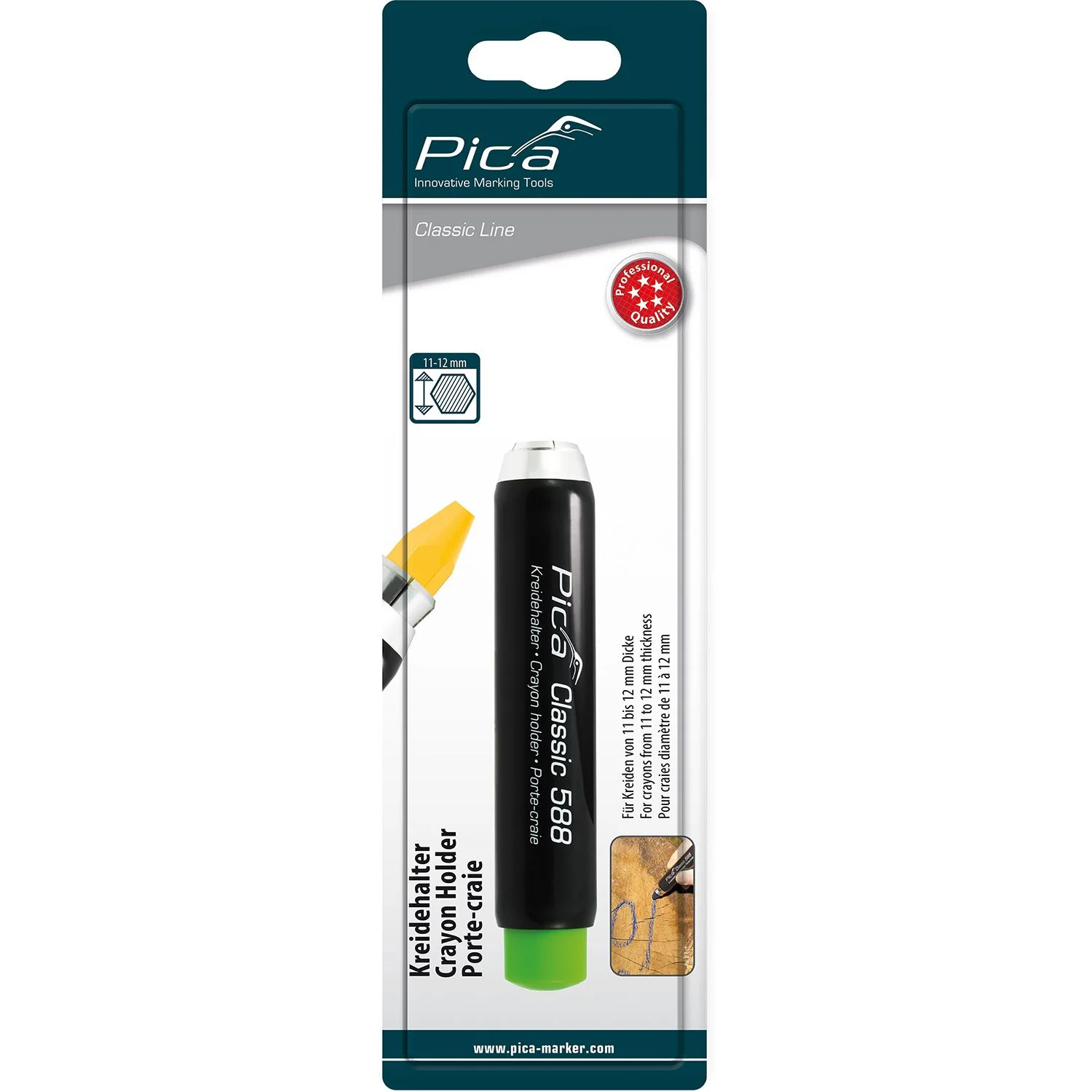 PICA588-SB.webp CRAYON HOLDER FOR CRAYONS OF 11-12MM BLISTER-VERS - Image 1