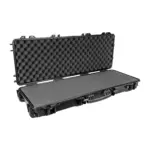PLASTIC CASE 1040 X 350 X 130MM OD WITH FOAM BLACK RIFLE CASE WATER and