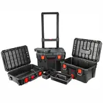 PLASTIC TOOL BOX STORAGE STATION 3 TIER WITH WHEELS - Image 2