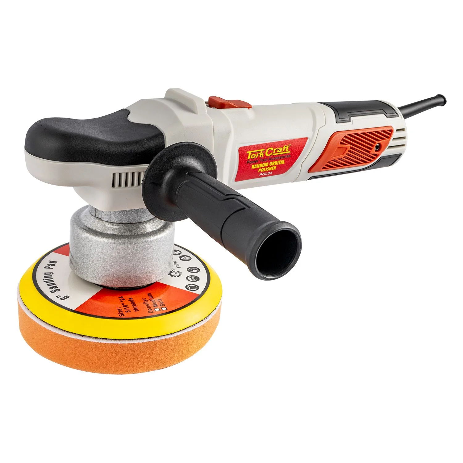 POL04.webp POLISHER RANDOM ORBITAL 800W 150MM B/PAD 2000-6400RPM CONST./POWER AUX - Image 1