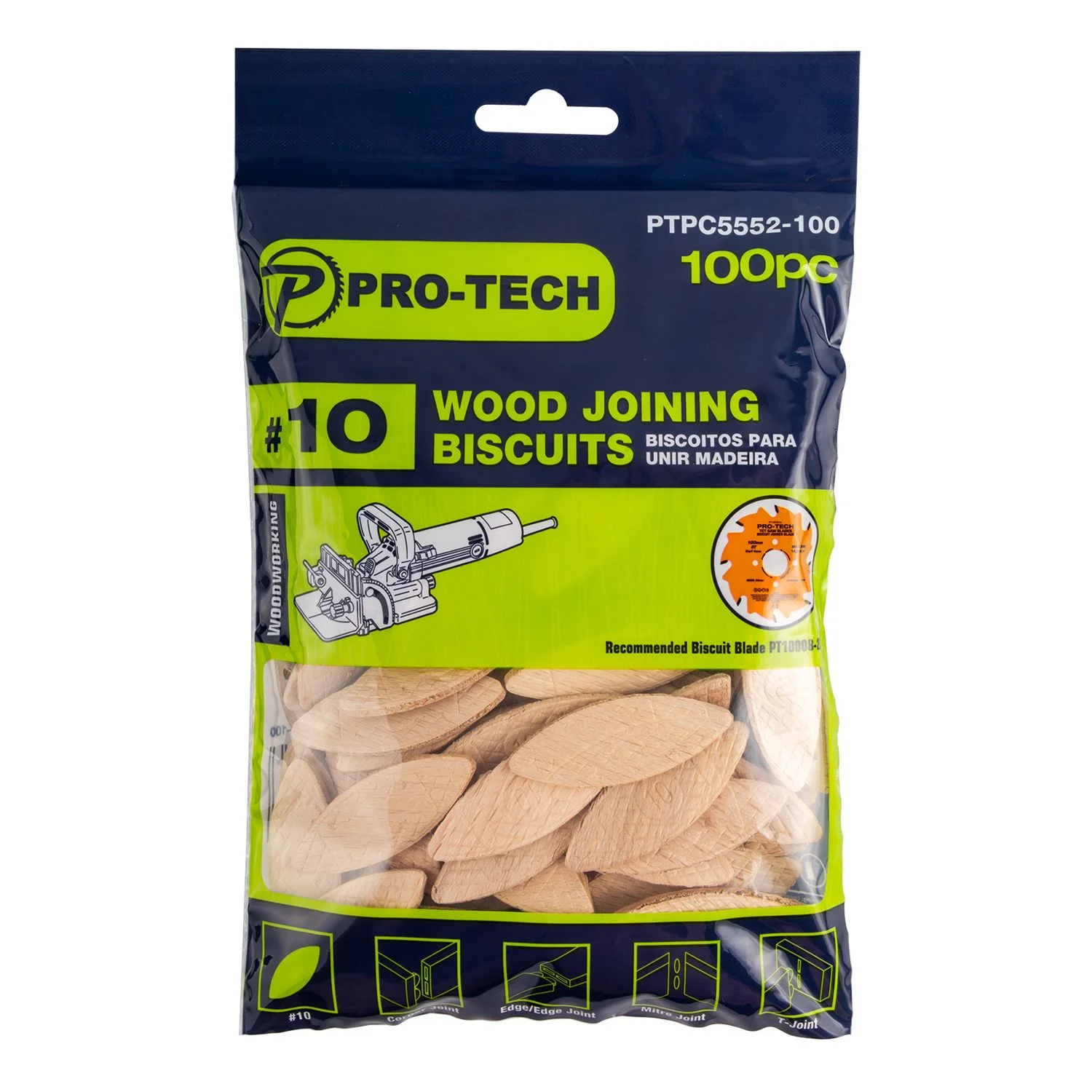 PTPC5552-100.webp PRO-TECH BISCUIT JOINING #10 100/PACK - Image 1