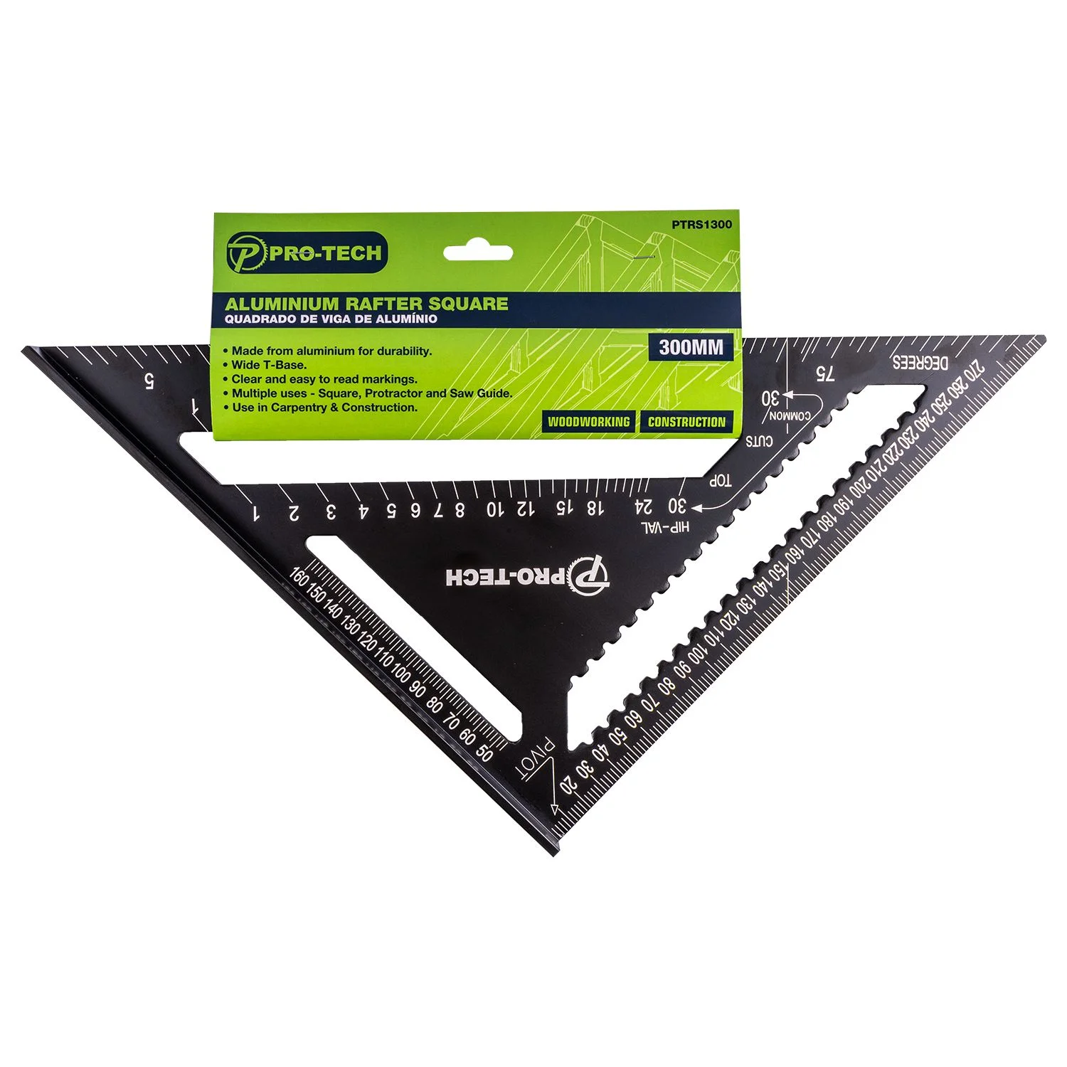 PTRS1300.webp RAFTER SQUARE 300MM ALUMINIUM - Image 1
