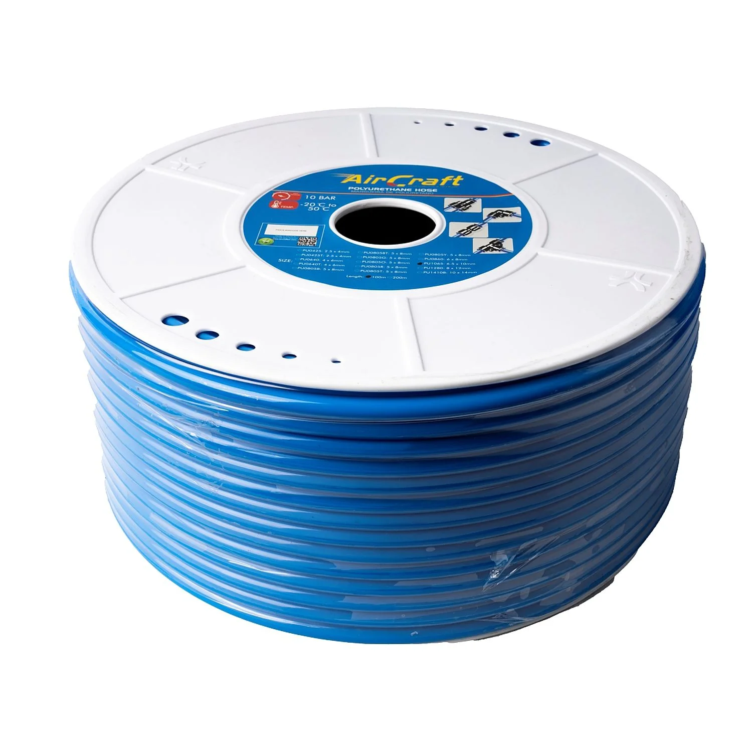 PU1065.webp POLYURETHANE HOSE BLUE 10MM O.D. PER METRE (100M ROLL) - Image 1