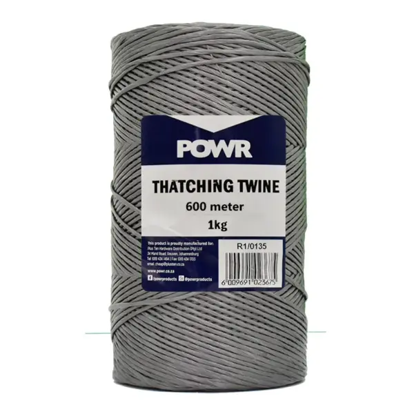 TWINE THATCHING POLYPROP BLK MED 1KG 600MT/KG