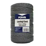 CORD LACING BLACK 2MMX500GR