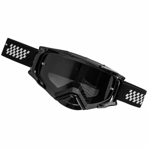 TORK CRAFT MX RACE GOGGLES BLACK and WHITE ADULT