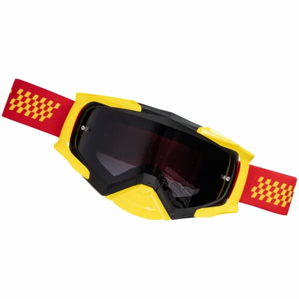 TORK CRAFT MX RACE GOGGLES RED and YELLOW ADULT
