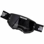 TORK CRAFT MX RACE GOGGLES BLACK and WHITE JUNIOR