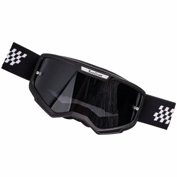 TORK CRAFT MX RACE GOGGLES BLACK and WHITE JUNIOR