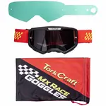 TORK CRAFT MX RACE GOGGLES RED and YELLOW JUNIOR - Image 2
