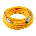 FLEX AIR HOSE KIT 6MM X 10M ORANGE W/QUICK COUPLER and CONNECTOR YOHKON