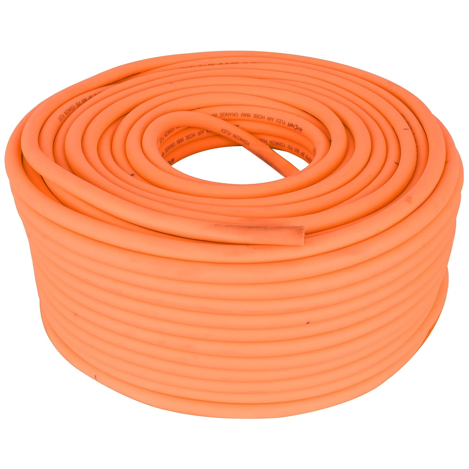 RHYF08.webp FLEX AIR HOSE 8MM X 100M ORANGE WP300 PSI BP 900 PSI YOHKON FLEX - Image 1