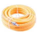 FLEX AIR HOSE KIT 8MM X 10M ORANGE W/QUICK COUPLER and CONNECTOR YOHKON