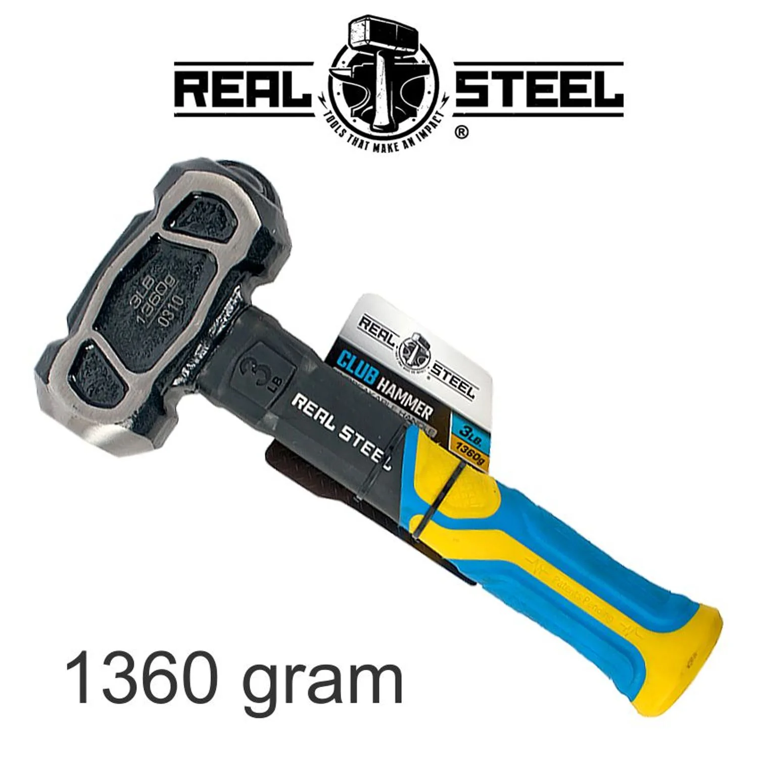 RSH0310.webp HAMMER CLUB UNBREAKABLE 1.3KG 3LB GRAPH. HANDLE - Image 1