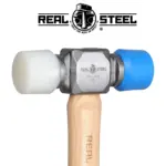 HAMMER MALLET PLASTIC D/HEAD 350G 12OZ HICK. WOOD HANDLE - Image 2