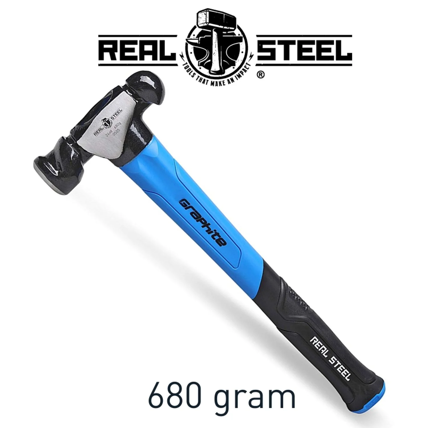 RSH0505.webp HAMMER BALL PEIN 700G 24OZ GRAPH. HANDLE REAL STEEL - Image 1