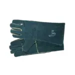 GLOVES LEATHER GREEN LINED WE LTED  8" CUFF L G022