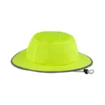 HAT BUSH HAT  WITH LINED REFLECTIVE TAPE LIME H008