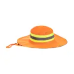 HAT BUSH HAT LIME REFLECTIVE TAPE ORANGE H014