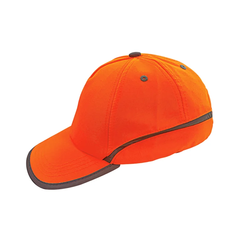 S10198.webp CAP HI-VIS WITH REFLECTIVE TAPE ORANGE H016 - Image 1