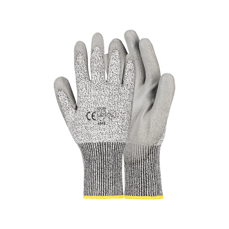 S10207.webp GLOVES CUT RESISTANT GREY PU PALM CUT LV3 SIZE 10 G136 - Image 1