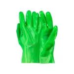 GLOVES PVC REINFORCED HI-VIS GREEN 27CM G094