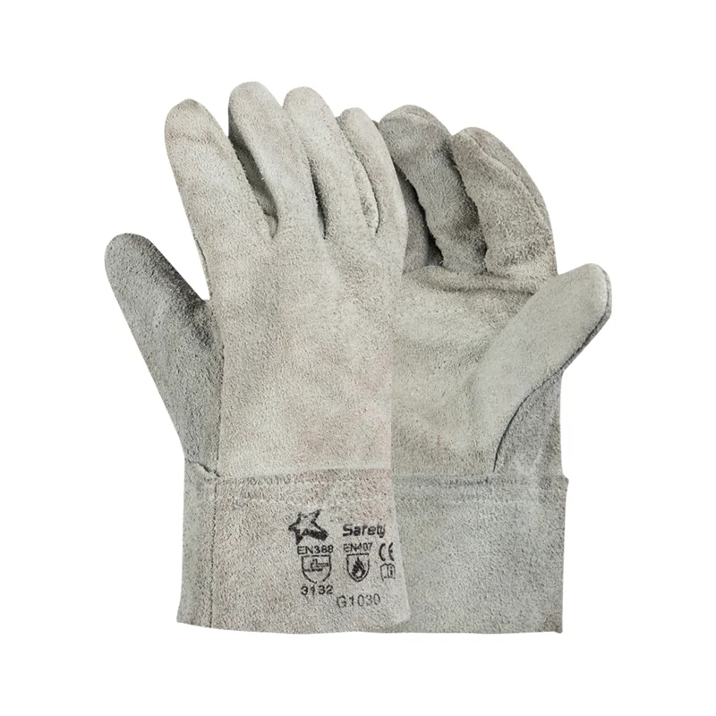 S20001.webp GLOVES LEATHER/CH CHROME COW SPLIT D/PALM 6CM WRIS - Image 1