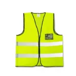 VEST REFLECTIVE FLU LIME X/LARGE ZIP/POCKET Y-XL