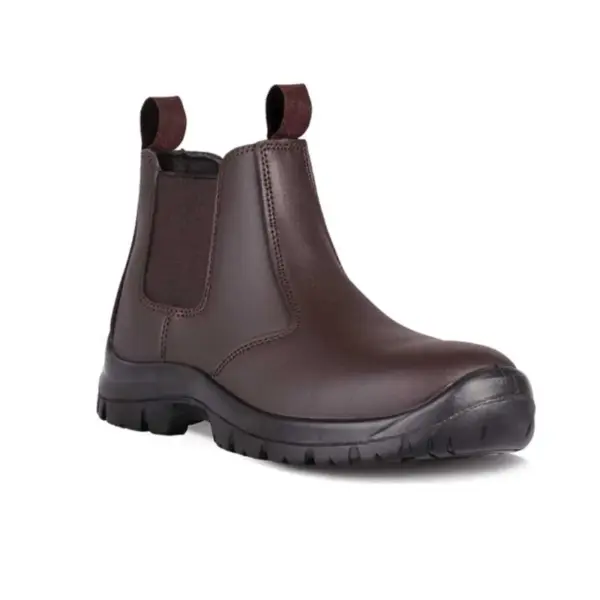 BOOT SAFETY CHEL PULLON OIL/ACID ST/CAP BROWN SABS SIZE 10
