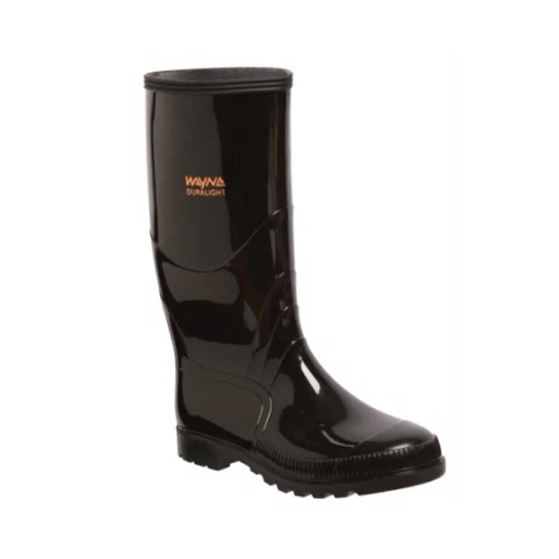 S20551.webp GUMBOOT DURALIGHT WAYNE KNEE/L BLACK N/STC SIZE 10 F1040 - Image 1
