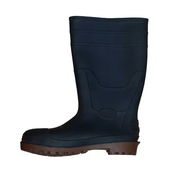 GUMBOOTS TAURUS BLK/COFFEE K/LENGTH STC/MSOLE SIZE  6 DISC