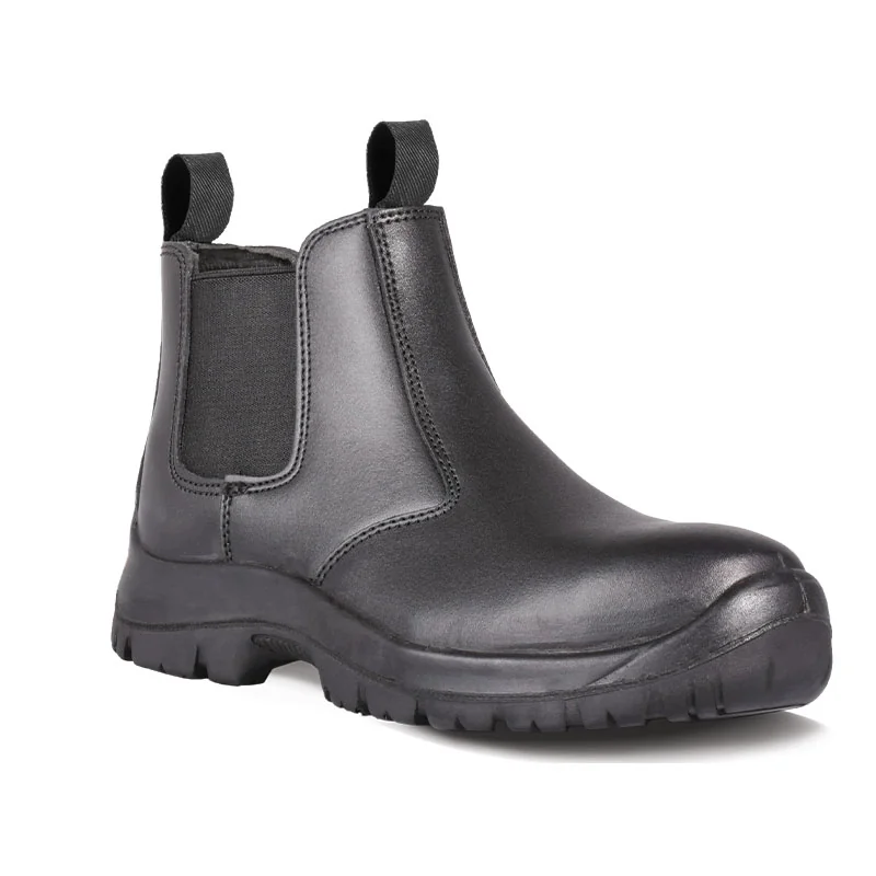 S20789.webp BOOT SAFETY CHELSEA PULLON OIL/ACID ST/CAP BLACK SIZE 5 - Image 1
