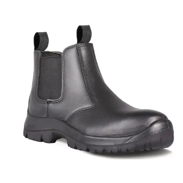 BOOT SAFETY  CHELSEA PULLON OIL/ACID ST/CAP BLACK SIZE 11