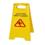 SIGN WET FLOOR CAUTION 600MM HIGH RIGGER WFSIGN
