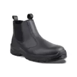 BOOT SAFETY WRIGHT CHELSEA BLK ST/CAP SLIP/RES SIZE 6 WS1130