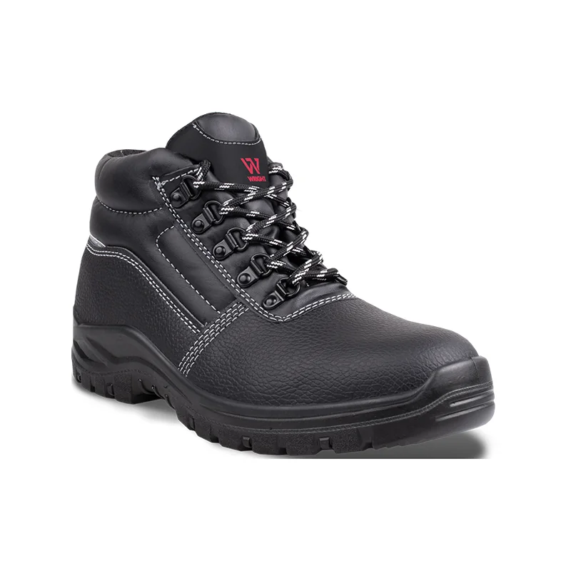 S21175.webp BOOT SAFETY WRIGHT CHUKKA BLK ST/CAP SLIP/RES SIZE 8 WS1110 - Image 1