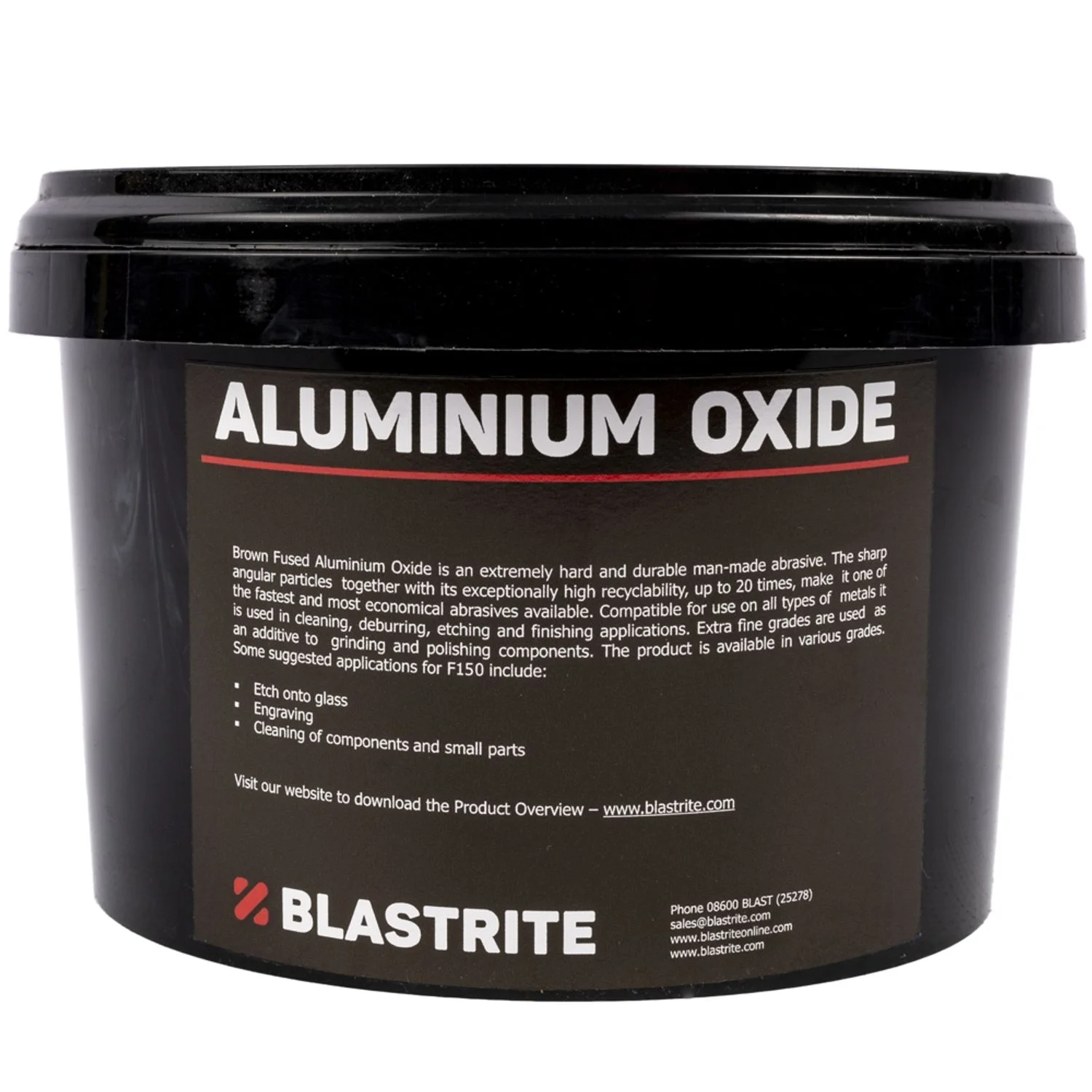 SANDBALCAB-150-1KG.webp SAND BLAST SAND 150 GRIT ALUM OXIDE 1KG - Image 1