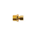 BRASS CONICAL STR. 1/4″ TUBE X 3/8″ M