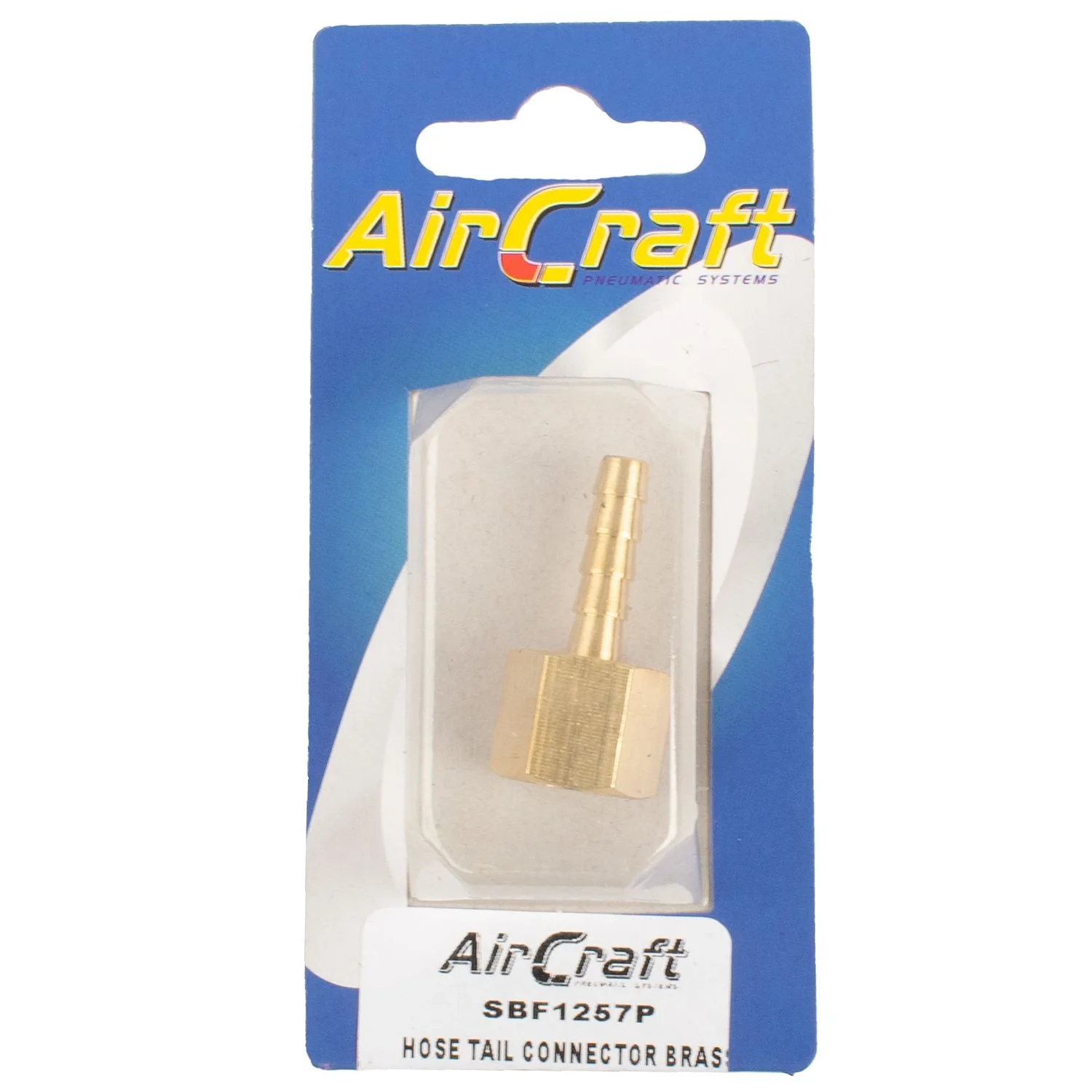 SBF1257P.webp HOSE TAIL CONNECTOR BRASS 1/4F X 6MM 1PC PACK - Image 1