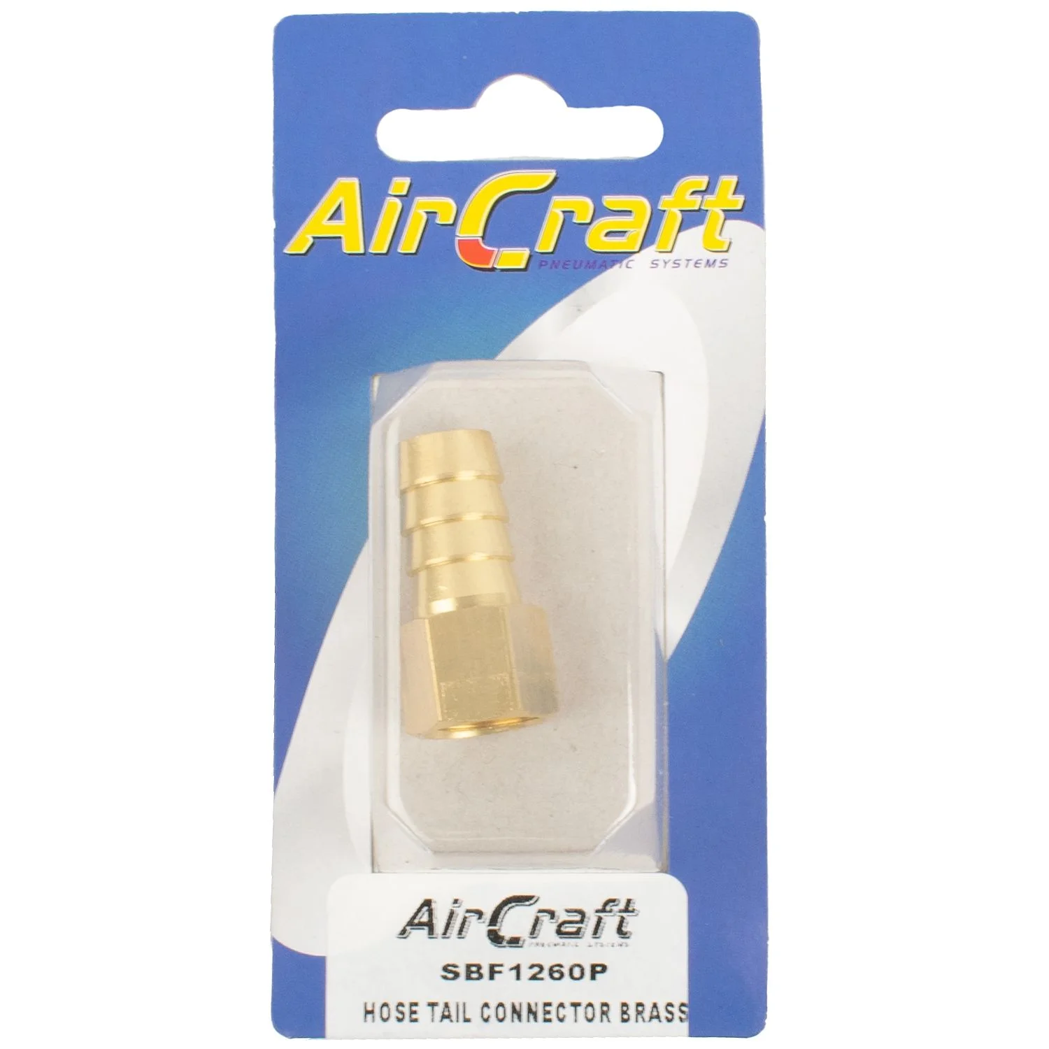 SBF1260P.webp HOSE TAIL CONNECTOR BRASS 1/4F X 12MM 1PC PACK - Image 1