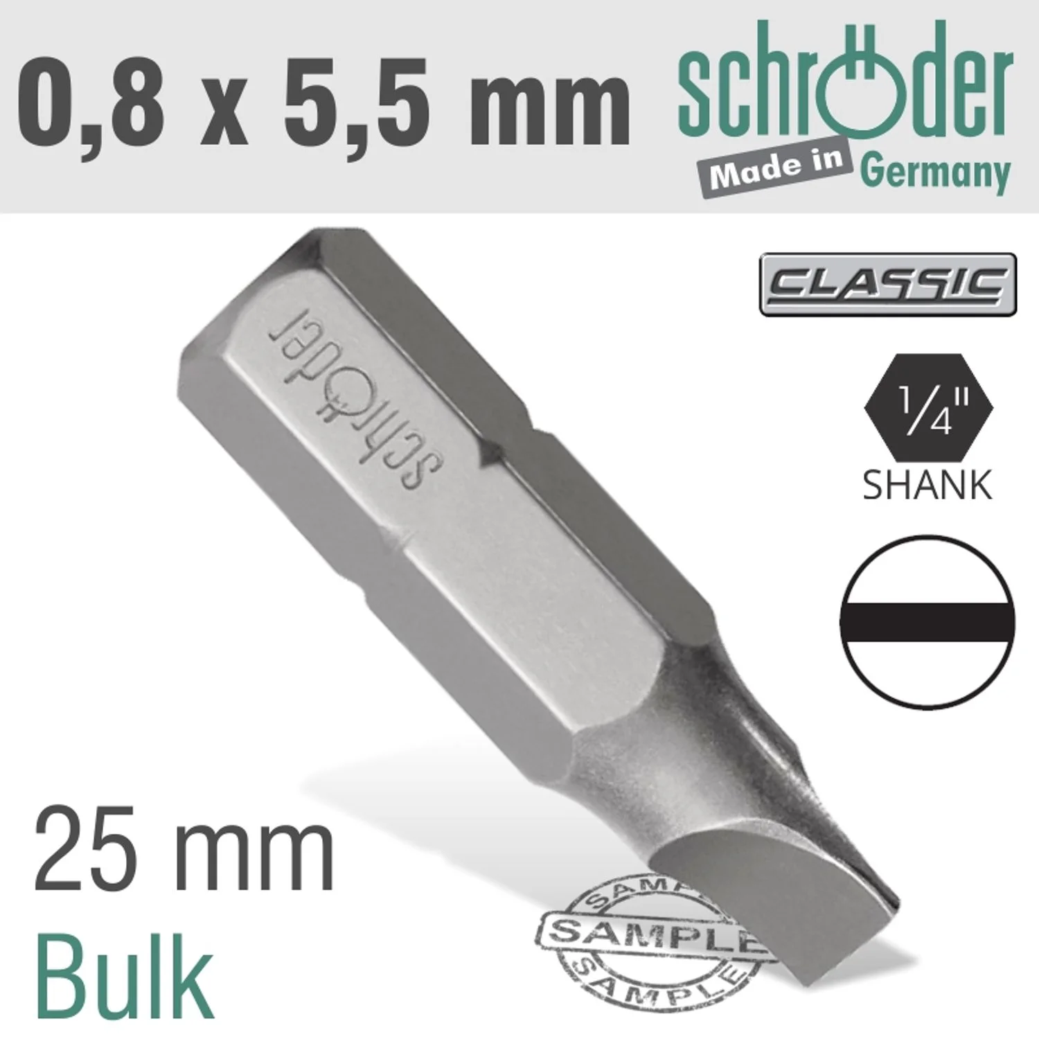 SC20249.webp SLOTTED BIT 0.8X5.5 25MM BULK - Image 1