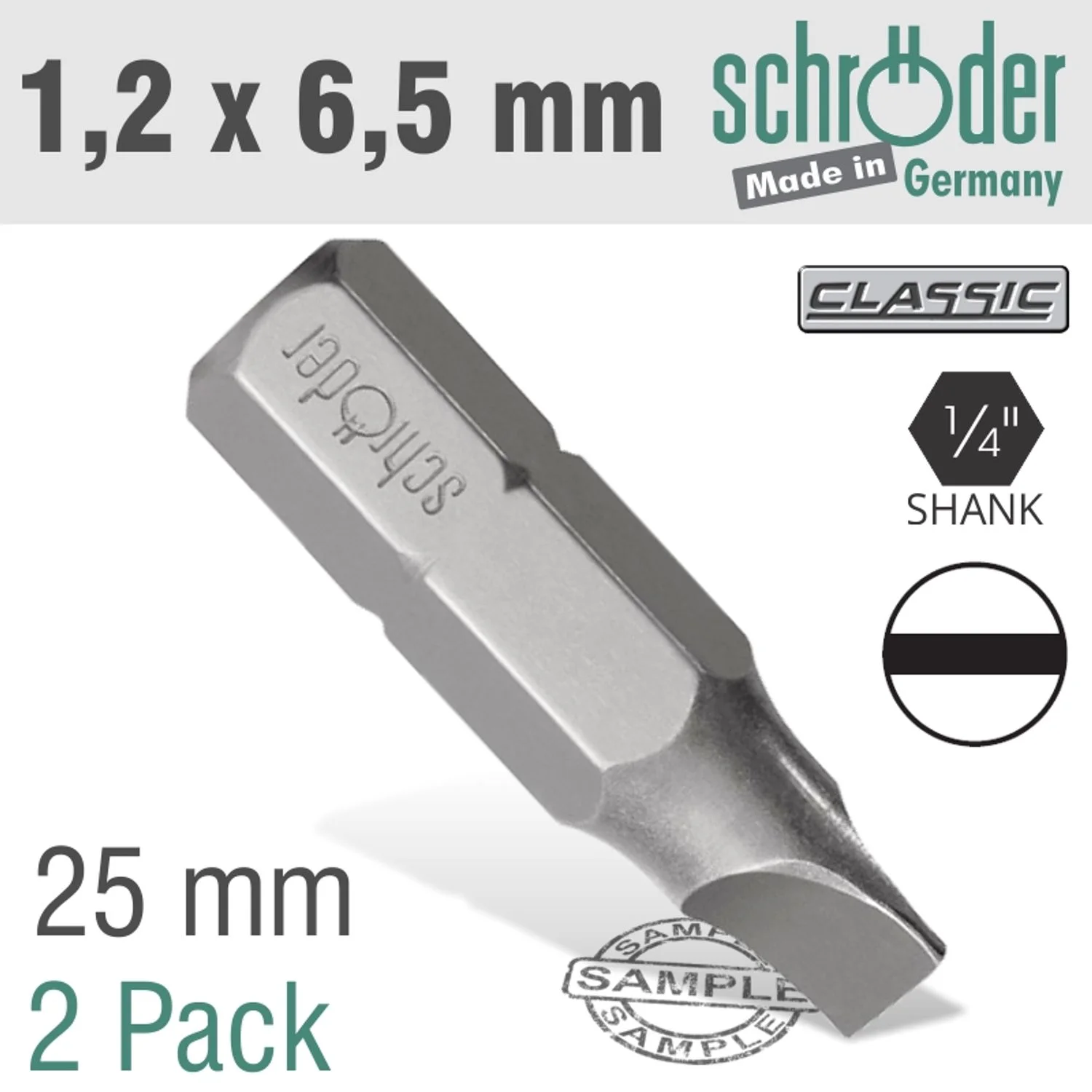 SC20262.webp SLOTTED BIT 1.2X6.5MM 25MM 2CD - Image 1