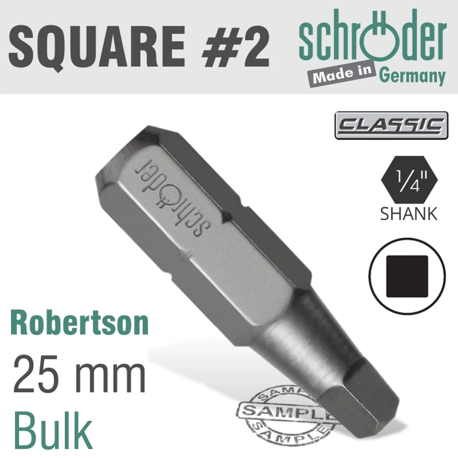 SC21429.webp SQ.RECESS NO.2X25MM INSERT BIT - Image 1