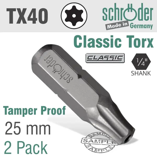 TORX TAMP RESIST T40 2CD