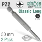 POZI NO.2 X 50MM CLASSIC POWER BIT 2CD