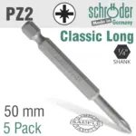 POZI NO.2 X 50MM CLASSIC POWER BIT 5CD